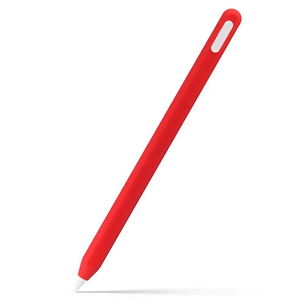 Storazone Red For Apple Pencil 2 Silicone Case For Ipencil 2nd Generation Anti-lost Anti-scratch Protective Cover Sleeve Pencil Cap