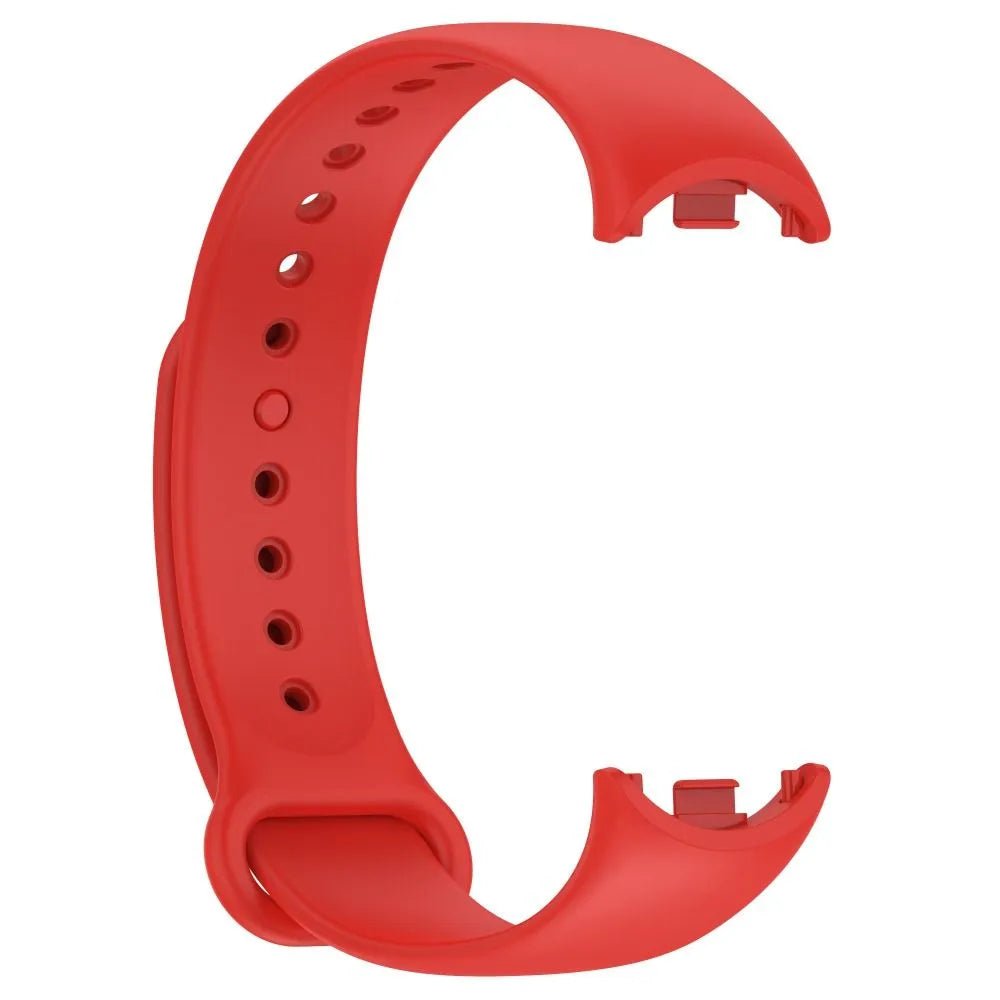 Storazone red / For Xiaomi Band 8 Soft Silicone Strap for Xiaomi Mi Band 8 Breathable Sport Bracelet Wristband Belt for MiBand 8 Replacement Correa Watchband