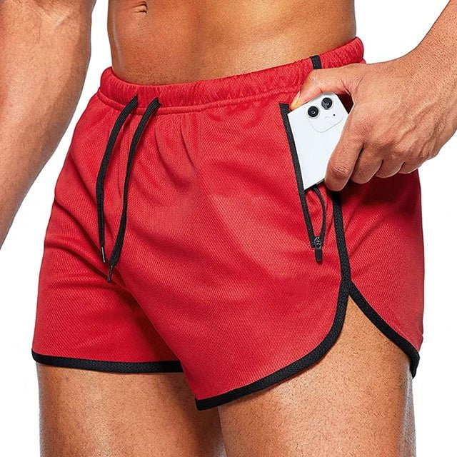 Storazone Red / M(50-60kg) Men Sport Shorts Summer Sportswear Beach Jogging Short Pants Training Shorts Men Basketball Clothing Gym Fitness Running Bottoms