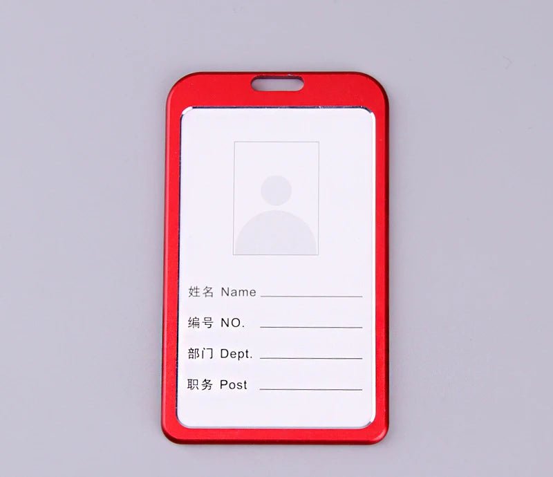 Storazone red Retractable Badge Reel with Card Holder Reel Clip Key Ring Retractable ID Card Holder Key Chain Holders for Office Name Tag