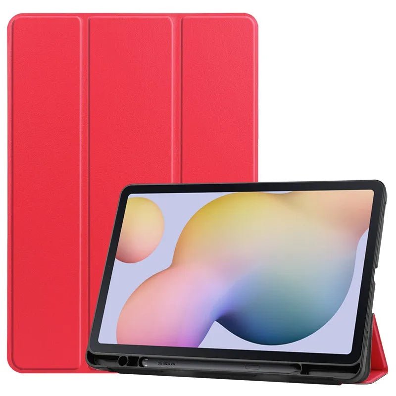 Storazone Red / S6 Lite 10.4 2020 Case For Samsung Galaxy Tab S6 Lite 10.4 Stand Cover for Samsung Tab S6 Lite 2020 2022 SM-P613 P615 P610 P619 Pencil Holder Fund