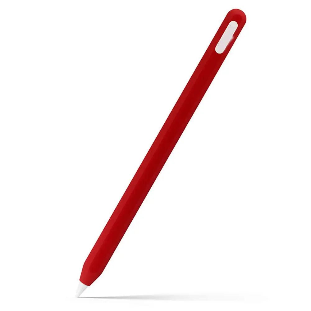 Storazone Red wine For Apple Pencil 2 Silicone Case For Ipencil 2nd Generation Anti-lost Anti-scratch Protective Cover Sleeve Pencil Cap