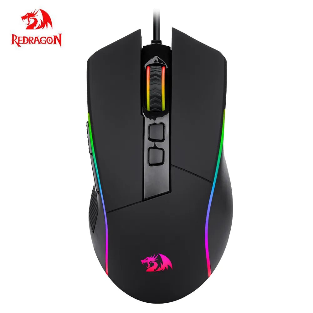 Storazone REDRAGON Lonewolf G105 RGB USB Wired Gaming Mouse 8000 DPI 8 buttons mice Programmable ergonomic For Computer Laptop PC Gamer