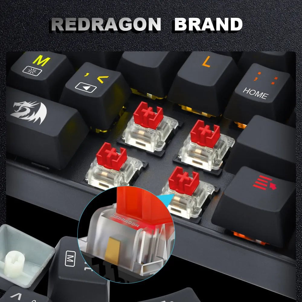 Storazone REDRAGON SMD RGB MX switch 3Pin Clicky Linear Tactile silent red blue Black Brown Purple Switche For Backlit Mechanical keyboard
