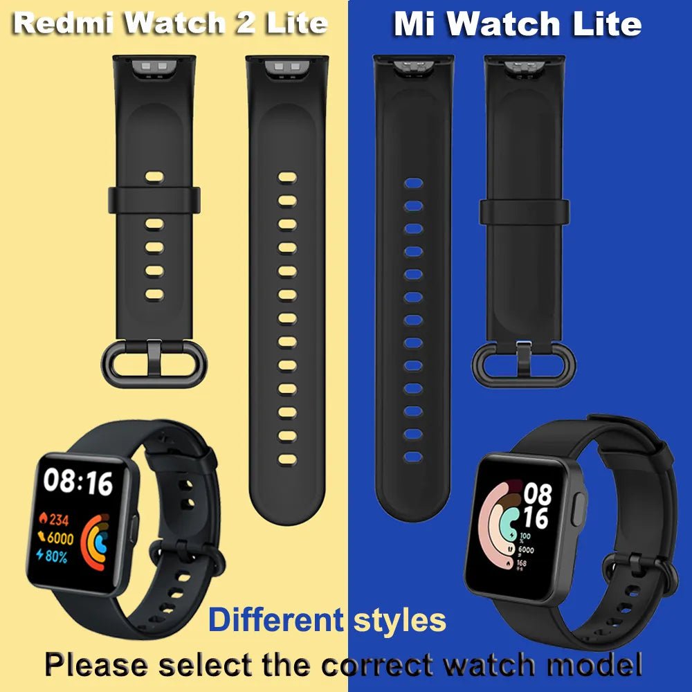 Storazone Replacement Strap For Mi Watch Lite Silicone Watchbands Watch Strap For Redmi Watch 2 Lite Strap Correa Bracelet
