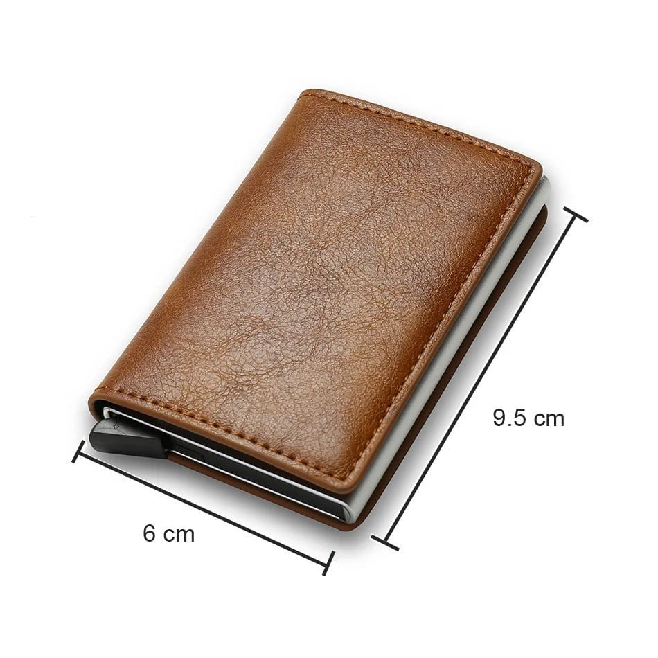 Storazone Rfid Credit Card Holder Men Wallets Bank Cardholder Case Small Leather Slim Thin Magic Mini Wallet Smart Minimalist Wallet  2023
