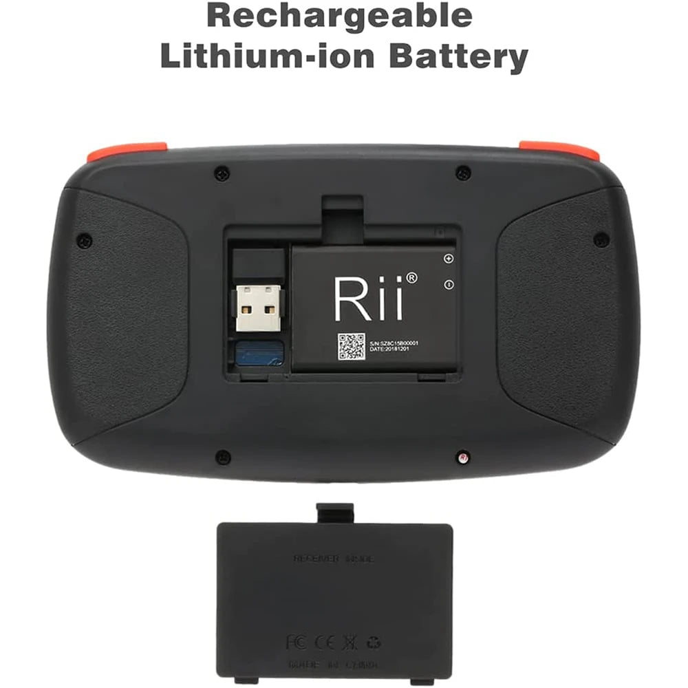 Storazone Rii i4 Mini BT Wireless Keyboard With Touchpad 2.4GHz Backlit Mouse Remote Control For Windows Android TV Box Smart TV