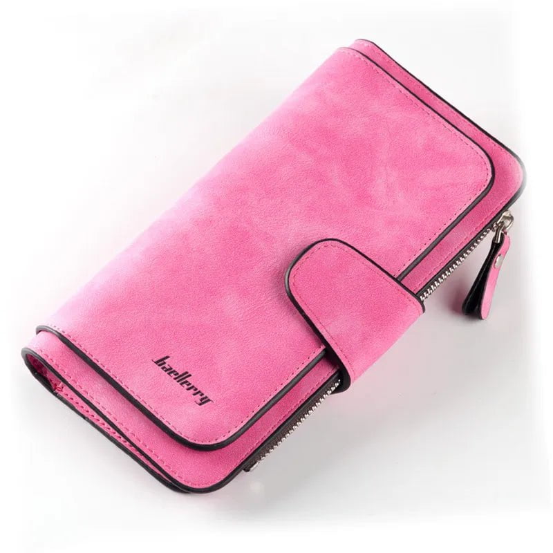 Storazone Rose 2023 Women Wallets Fashion Long PU Leather Top Quality Card Holder Classic Female Purse  Zipper  Wallet For Women