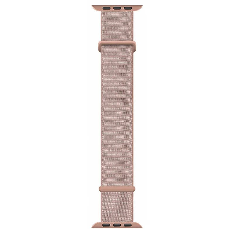 Storazone rose powder / 38mm 40mm 41mm Nylon Strap For Apple Watch Band Ultra 9 8 7 SE 6 5 3 38MM 42MM 40MM 44MM smartwatch Accessorie bracelet iWatch serie 45MM 41MM