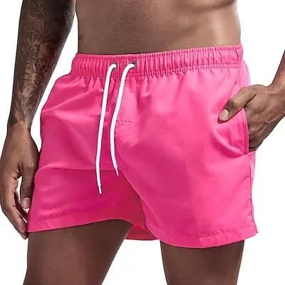 Storazone Rose Red / 4XL Swim Trunks Swim Shorts for Men Quick Dry Board Shorts Bathing Suit Breathable Drawstring With Pockets for Surfing Beach Summer