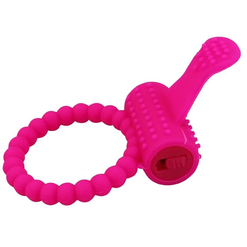 Storazone Rosy Red Penis Ring Vibrator Sex Toys For Men Masturbators Adult Vibrator For Women Couples Chastity Cage Erotic Accessories Sex Shop