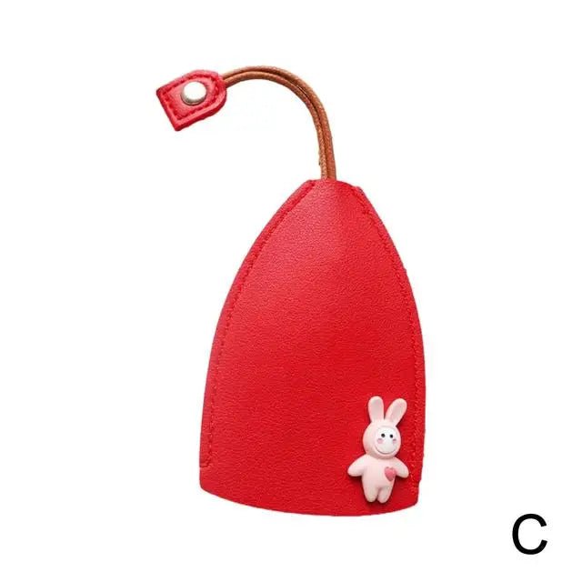 Storazone Rouge Unisex PU leather key case, cute cartoon car key holder for housekeeper, new collection