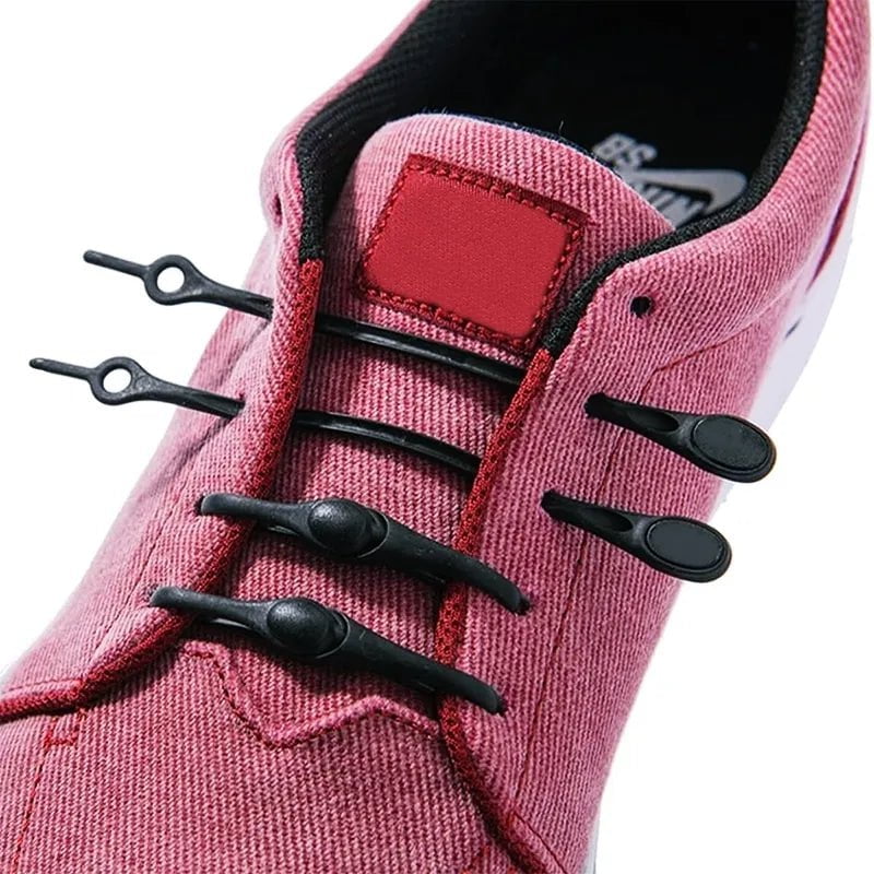 Storazone Round Elastic No Tie Shoelace Silicone LACES For Men Women All Sneakers Fit Strap Shoe Lace