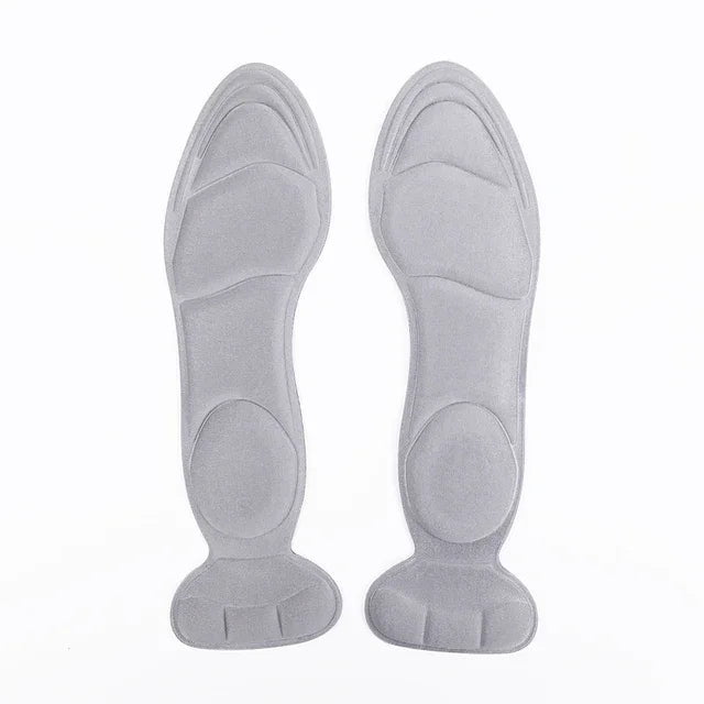 Storazone Round-grey 7D Soft Memory Foam Insole Pad Inserts Heel Post Back Breathable Anti-slip for Women High Heel Shoe Shoe Arch Support Insoles