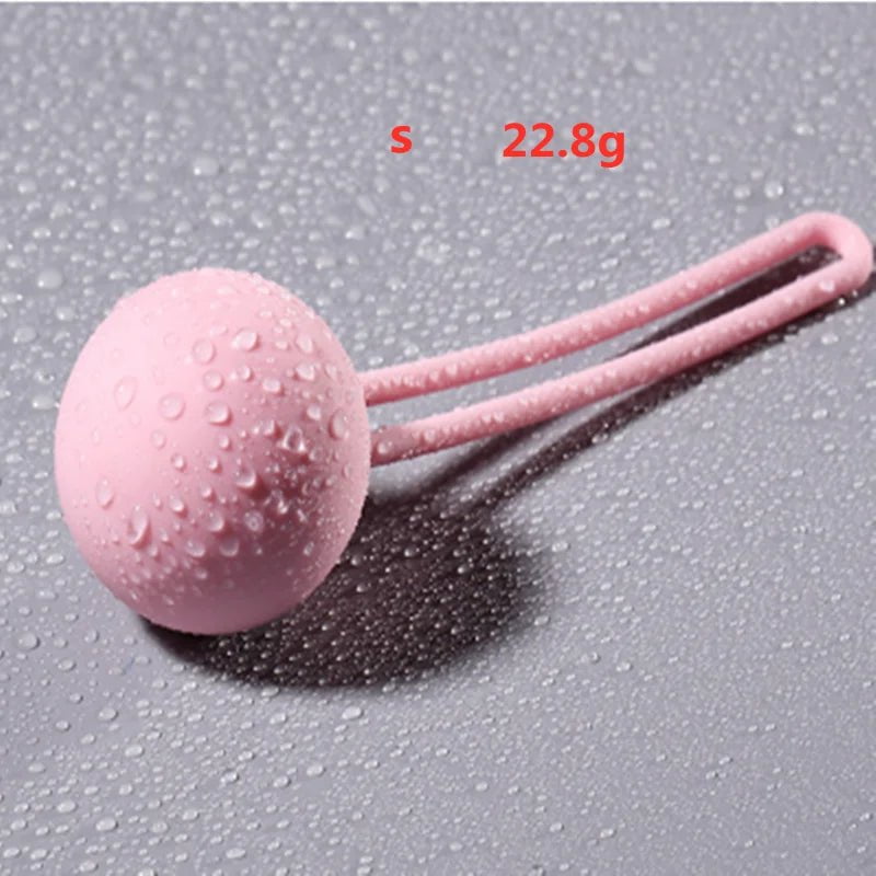 Storazone S Medical Silicone Kegel Balls Exercise Tightening Device Balls Safe Ben Wa Ball for Women Vaginal massager Adult toy No Vibrator