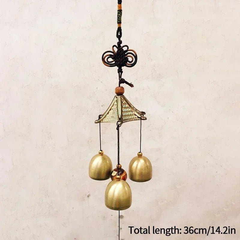 Storazone S1 Wind chime Retro Wind Chimes Copper Wind Bell Hanging Pendants Garden Decorations Outdoor Oriental Lucky Pendants Campanillas De Viento 풍경종