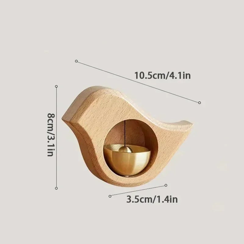 Storazone S1 wind chimes Wooden Doorbell Bird Bell Wind Chimes Wireless Doorbell for Home Entrance Door Bell Aesthetic Room Walll Decor 방 꾸미기 빈티지