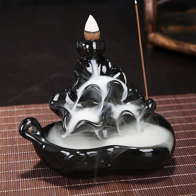Storazone S10 Only Burner Creative Home Decor Backflow Stick Incense Burner Ceramic Censer Home Decoration Use In Home Teahouse Zen Yoga Decor -No Incense