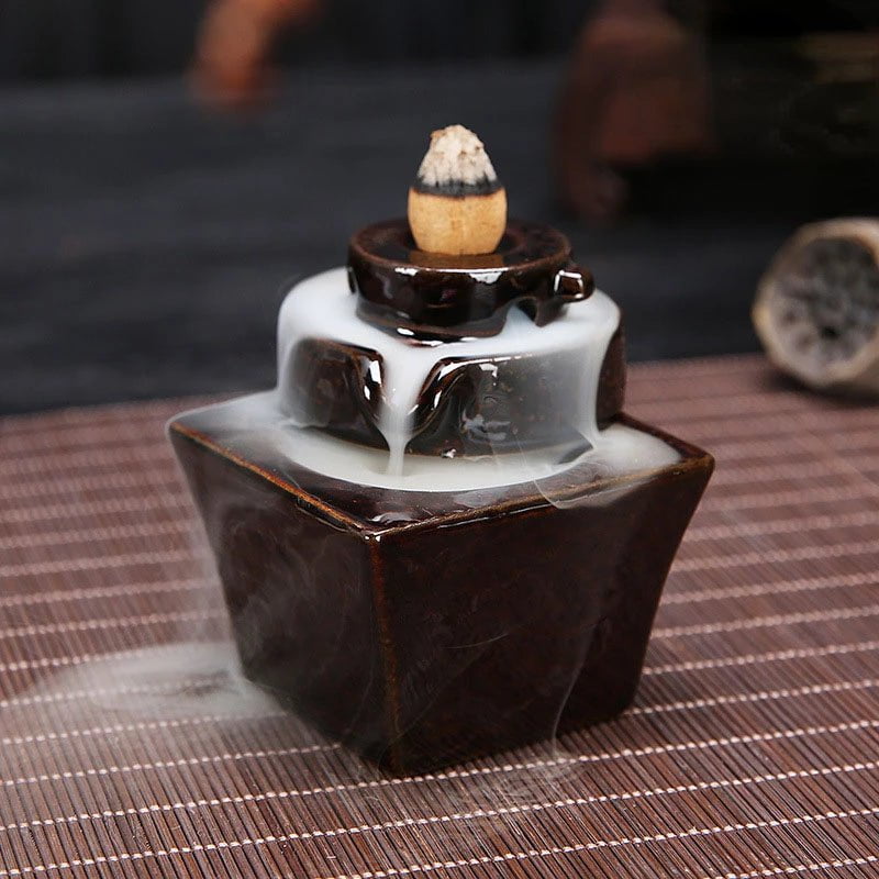 Storazone S11 Only Burner Creative Home Decor Backflow Stick Incense Burner Ceramic Censer Home Decoration Use In Home Teahouse Zen Yoga Decor -No Incense