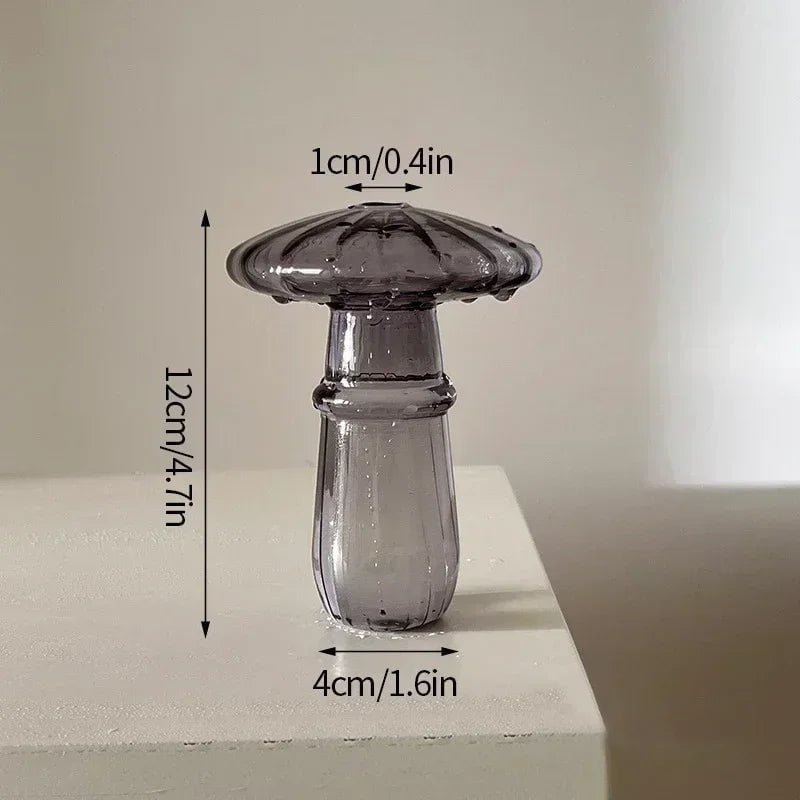 Storazone S2 mushroom vase Mushroom Glass Flower Vase Flower Bottle Vase for Decoration Plant Pot Hydroponic Terrarium Vases for Flowers Room Decor Ваза