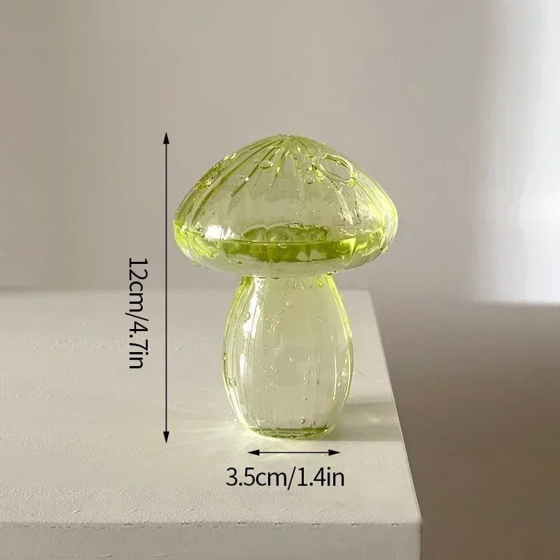 Storazone S4 mushroom vase Mushroom Glass Flower Vase Flower Bottle Vase for Decoration Plant Pot Hydroponic Terrarium Vases for Flowers Room Decor Ваза