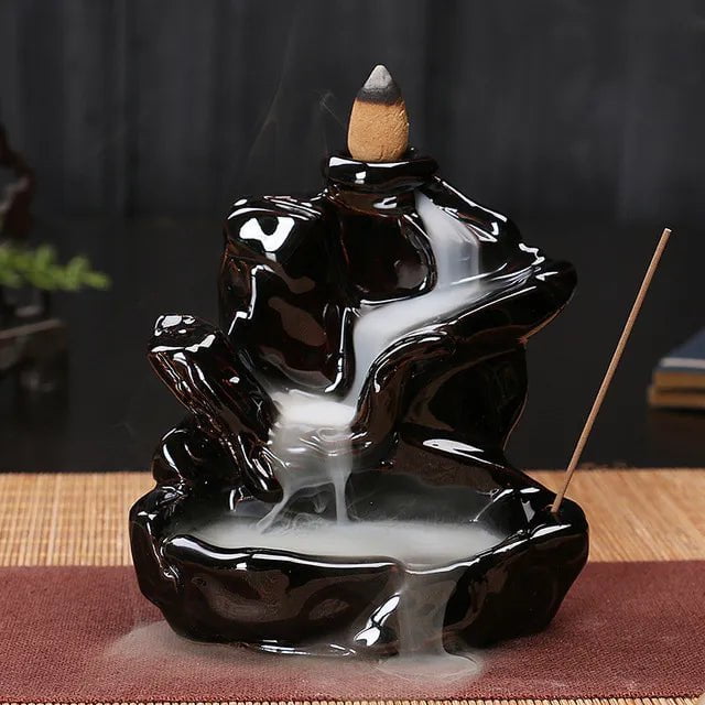 Storazone S6 Only Burner Creative Home Decor Backflow Stick Incense Burner Ceramic Censer Home Decoration Use In Home Teahouse Zen Yoga Decor -No Incense