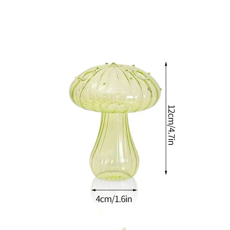 Storazone S7 mushroom vase Mushroom Glass Flower Vase Flower Bottle Vase for Decoration Plant Pot Hydroponic Terrarium Vases for Flowers Room Decor Ваза