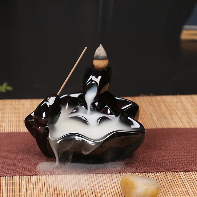Storazone S7 Only Burner Creative Home Decor Backflow Stick Incense Burner Ceramic Censer Home Decoration Use In Home Teahouse Zen Yoga Decor -No Incense