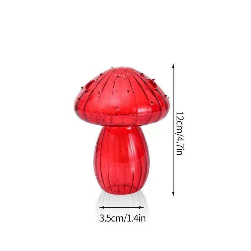 Storazone S8 mushroom vase Mushroom Glass Flower Vase Flower Bottle Vase for Decoration Plant Pot Hydroponic Terrarium Vases for Flowers Room Decor Ваза