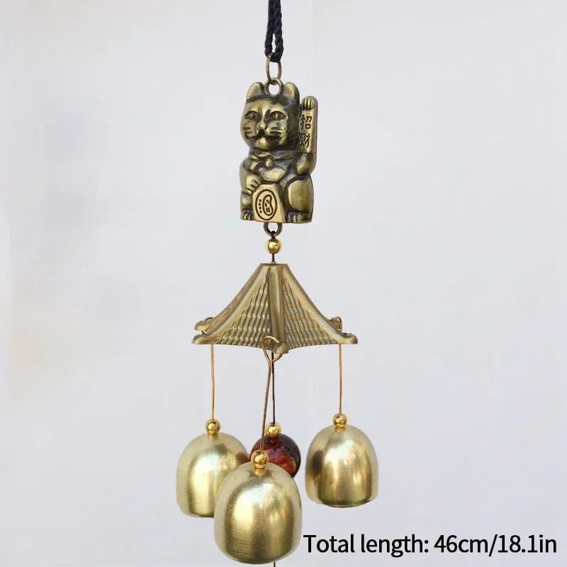 Storazone S8 Wind chime Retro Wind Chimes Copper Wind Bell Hanging Pendants Garden Decorations Outdoor Oriental Lucky Pendants Campanillas De Viento 풍경종