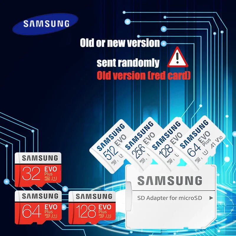 Storazone SAMSUNG Original Micro SD 64GB Memori Memory Card C10 TF MicroSD TF Cards SDXC 128GB 256GB 512GB U3 4K For Phone Drone Camera