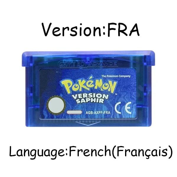 Storazone Sapphire FRA GBA Game Pokemon Series 32 Bit Video Game Cartridge Console Card Pokemon Emerald Ruby FireRed LeafGreen Sapphire Multi-language