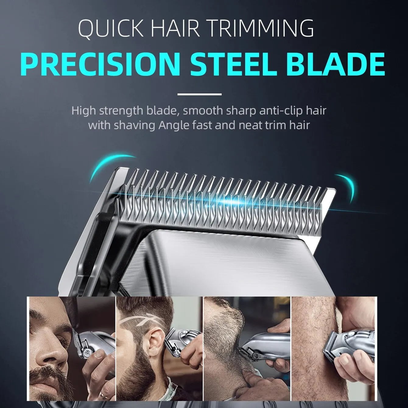 Storazone SH-2576T 2575T 2 in 1 Full Metal Combo Kit Barber Hair Clipper For Men Professional Electric Beard Hair Trimmer Rechargeable Haircut