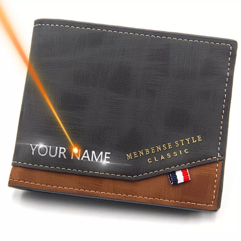 Storazone Short Men Wallets Slim Classic Coin Pocket Photo Holder Small Male Wallet Print Quality Card Holder Frosted Leather Men Purses