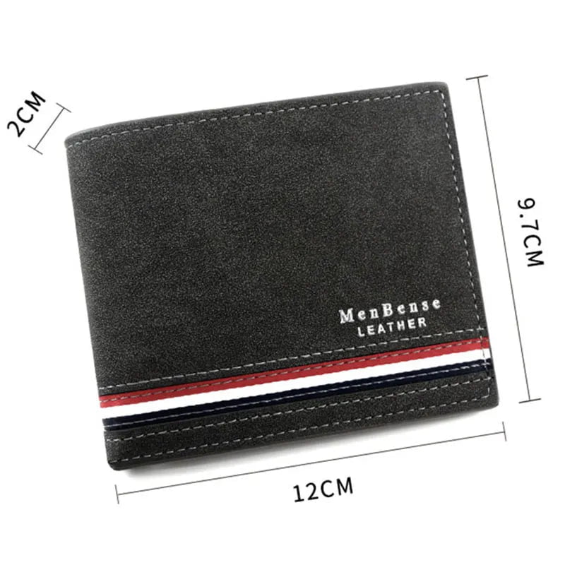 Storazone Short Men Wallets Zipper Coin Pocket Slim Card Holder Name Engraved Luxury Male Purses High Quality PU Leather Men's Wallet