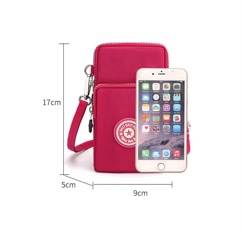 Storazone Shoulder Bag Nylon Women Mobile Phone Bag Mini Female Messenger Purse Lady Wallet Small CrossBody Bag Women Handbag Сумка Женска