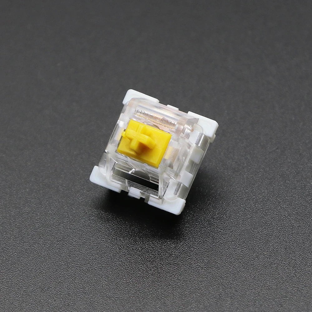 Storazone Silent Yellow Switch / 10 Pcs Outemu Switch for Keyboard 3Pin Linear Tactile Clicky Silent Switches for Mechanical Keyboards Gray White Red Blue Gaming Switch