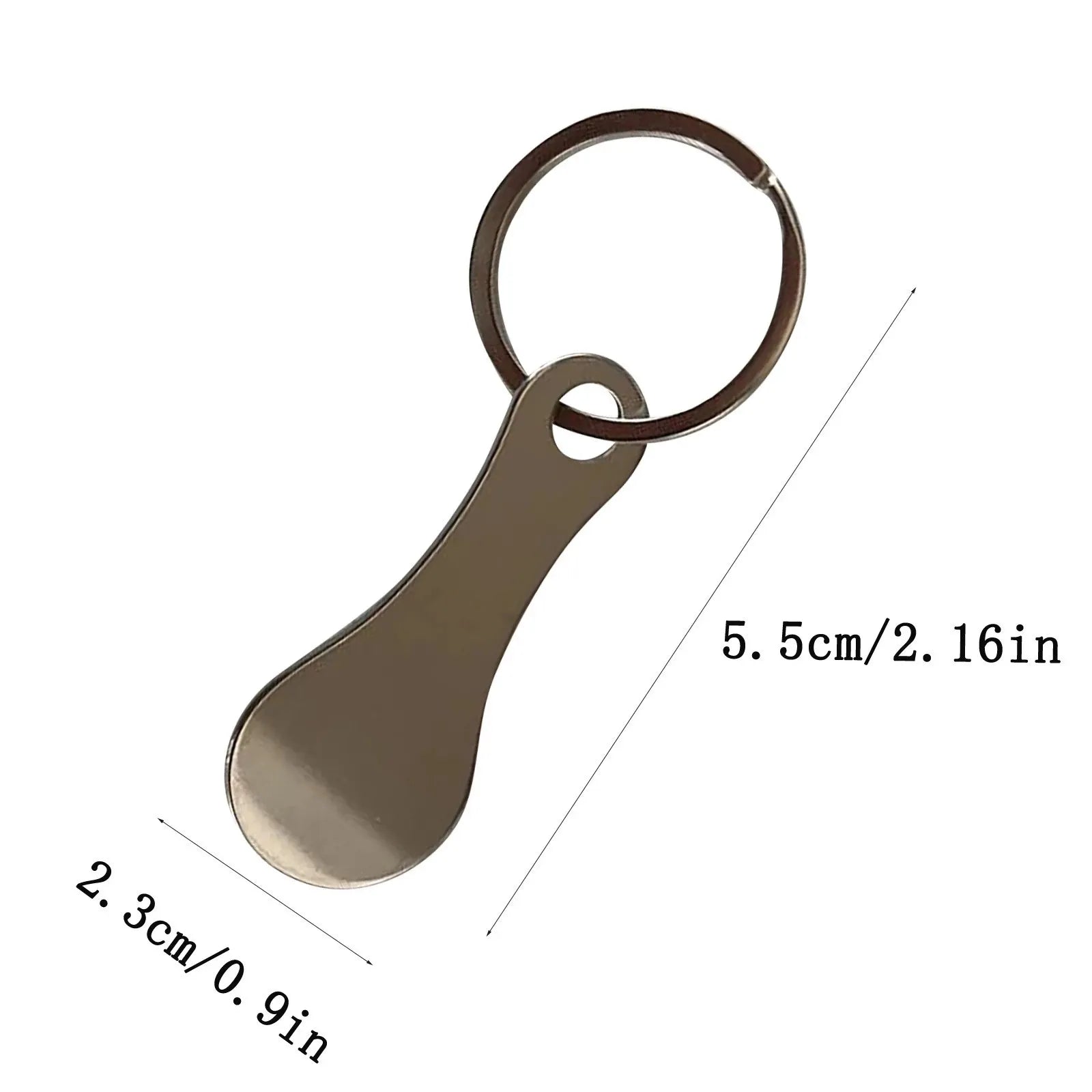 Storazone Silver / 1pcs 1/2pcs Metal Shopping Cart Tokens Trolley Token Key Ring Decorative Keychain Multipurpose Shopping Portable For Home Outdoor