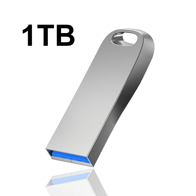 Storazone silver 1TB New 2023 Metal Pen Drive 2TB Cle Usb Flash Drives 1TB High Speed Pendrive 512TB Portable SSD Memoria Usb 3.0 Disk Free Shipping