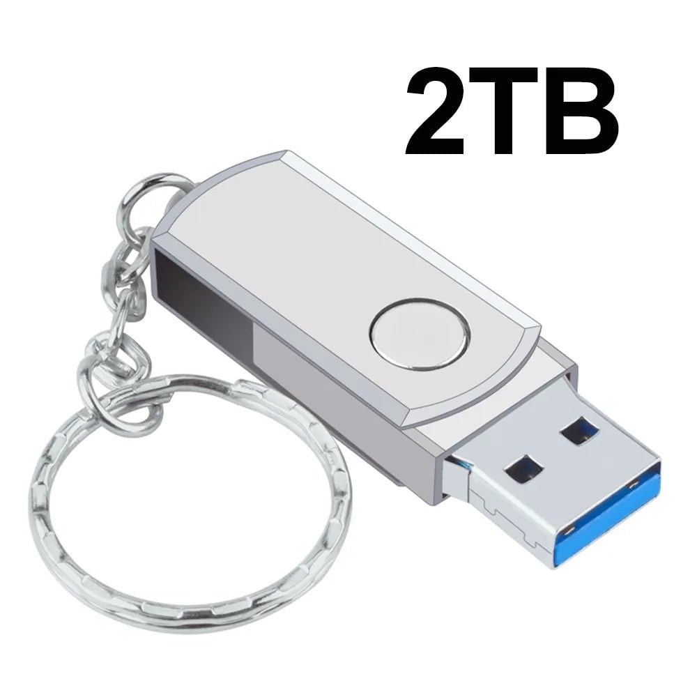 Storazone silver 2TB New 2023 Usb 3.0 Pendrive 2TB High Speed Pen Drive 16TB Metal Cle Usb Flash Drive 4TB 8TB Portable SSD Memoria Usb Free Shipping