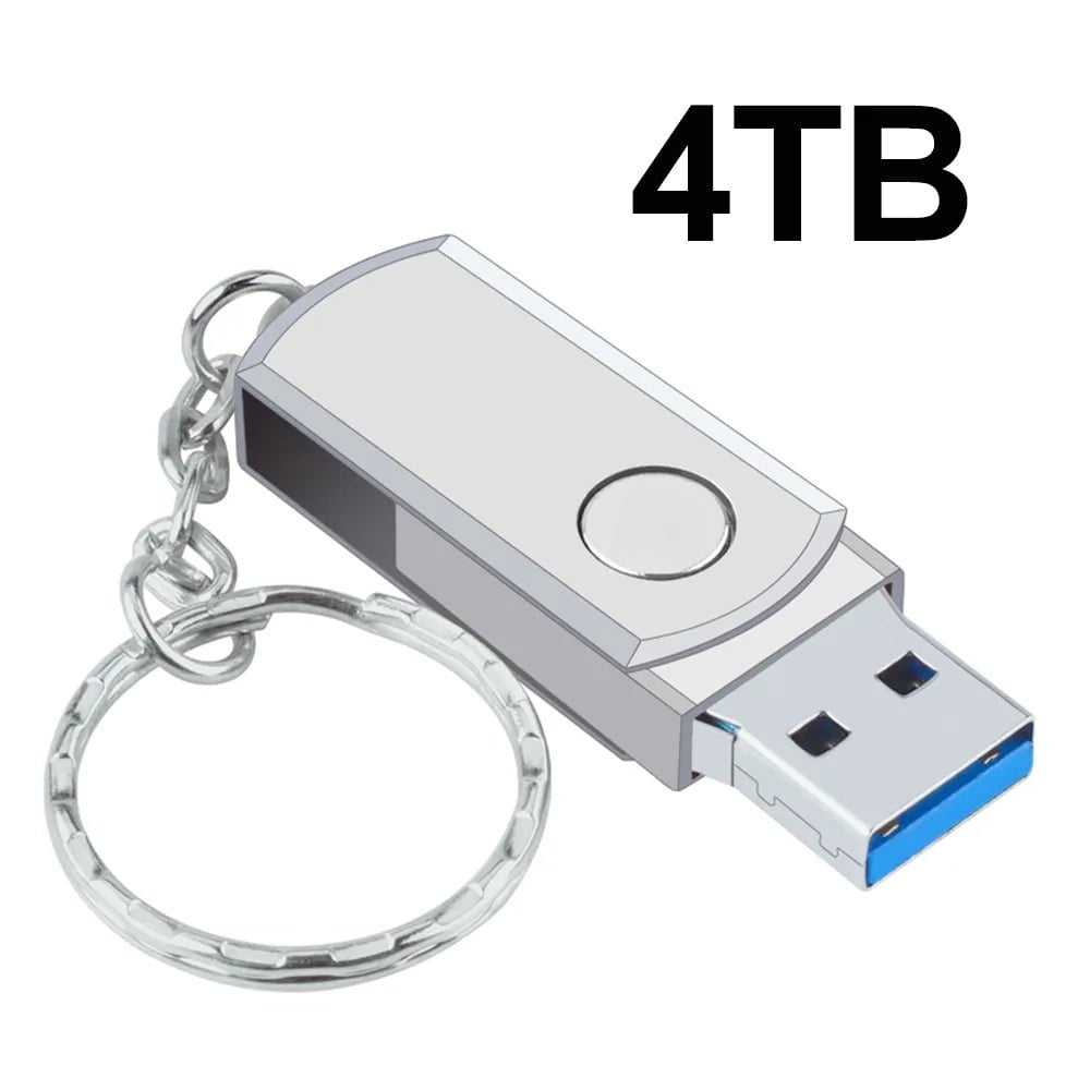 Storazone silver 4TB New 2023 Usb 3.0 Pendrive 2TB High Speed Pen Drive 16TB Metal Cle Usb Flash Drive 4TB 8TB Portable SSD Memoria Usb Free Shipping