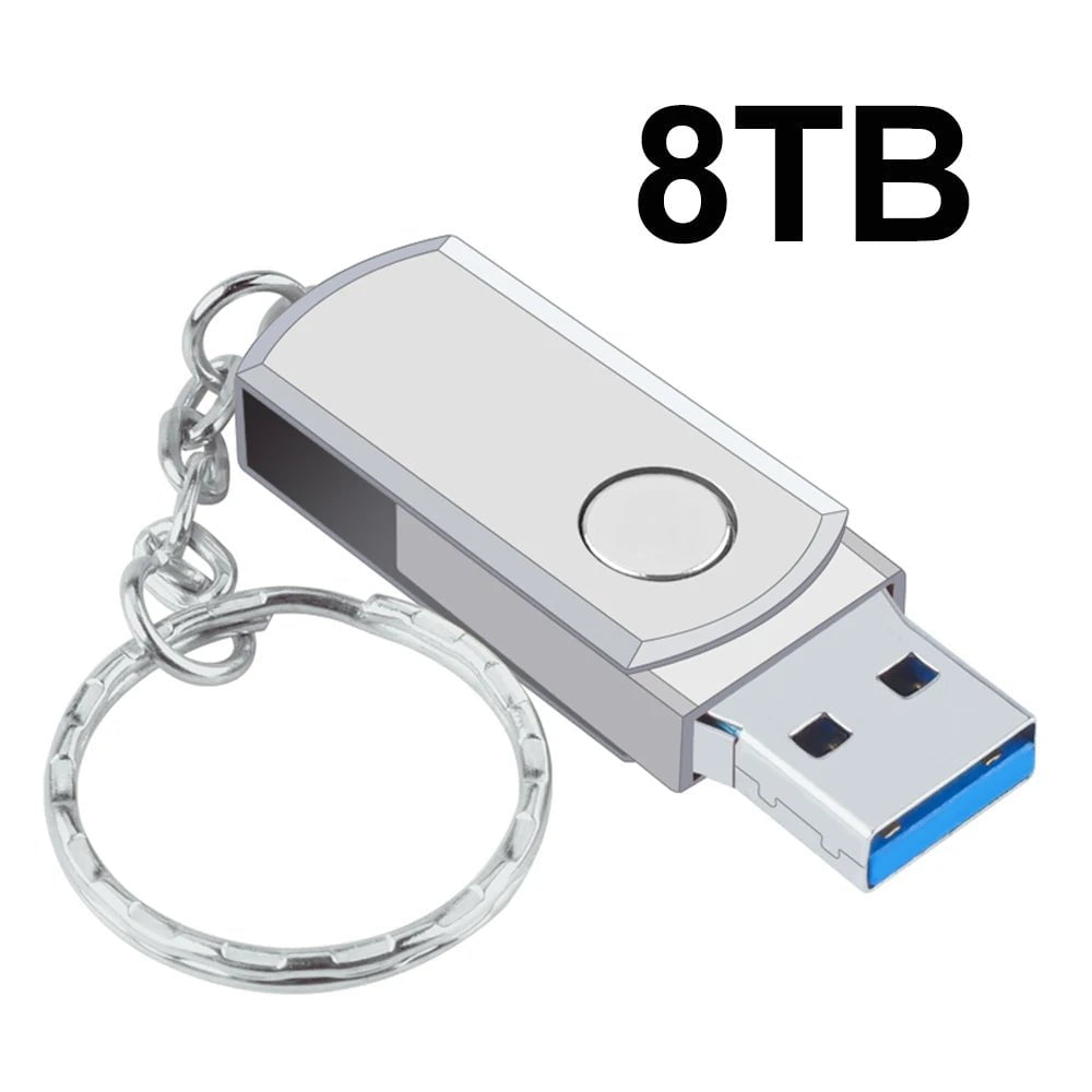 Storazone silver 8TB New 2023 Usb 3.0 Pendrive 2TB High Speed Pen Drive 16TB Metal Cle Usb Flash Drive 4TB 8TB Portable SSD Memoria Usb Free Shipping