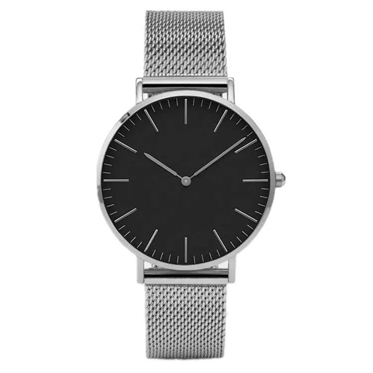 Storazone Silver Black Luxury Rose Gold Watch Women Bracelet Watches Top Brand Ladies Casual Quartz Watch Steel Women's Wristwatch Montre Femme Relogio
