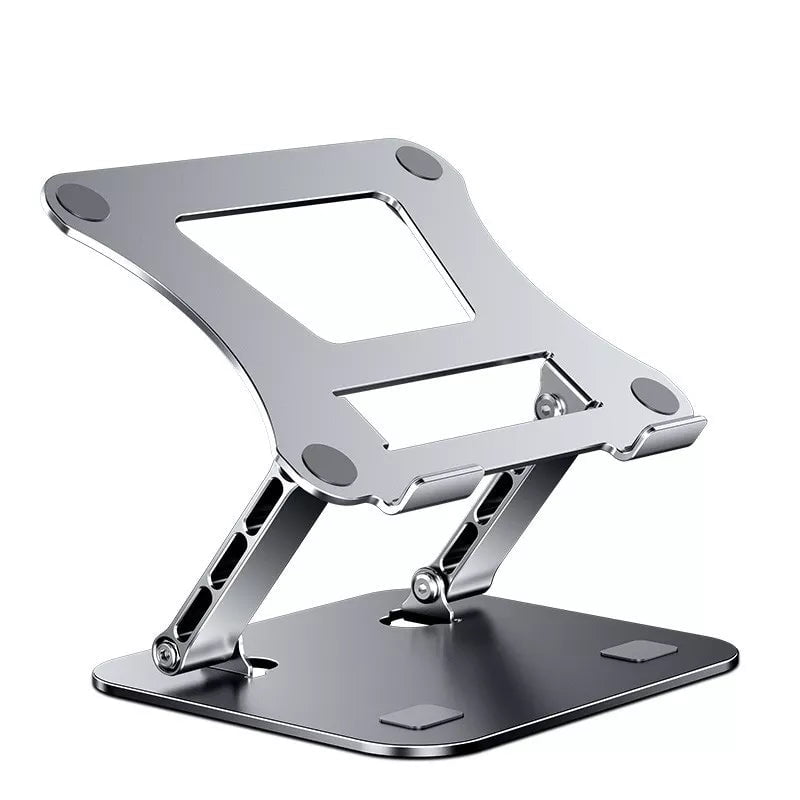 Storazone Silver Laptop Stand Adjustable Aluminum Alloy Notebook Tablet Stand Up to 17 Inch Laptop Portable Fold Holder Cooling Bracket Support