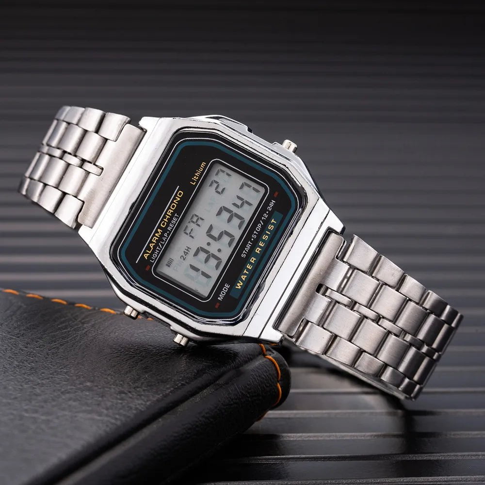 Storazone Silver Luxury Women's Rose Gold Silicone Watches Women Fashion LED Digital Clock Casual Ladies Electronic Watch Reloj Mujer 2022