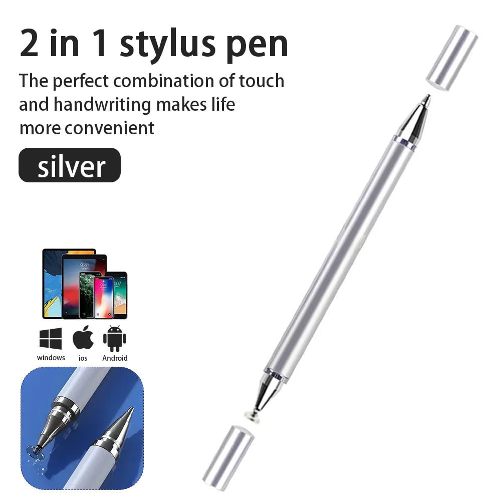 Storazone silver Universal Stylus Pen For Android Smart Phone For Iphone Pad Tablet Pen Por Touch Screen For Apple Pencil iPad Accessories Pens