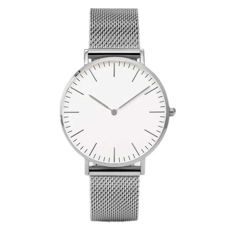Storazone Silver White Luxury Rose Gold Watch Women Bracelet Watches Top Brand Ladies Casual Quartz Watch Steel Women's Wristwatch Montre Femme Relogio