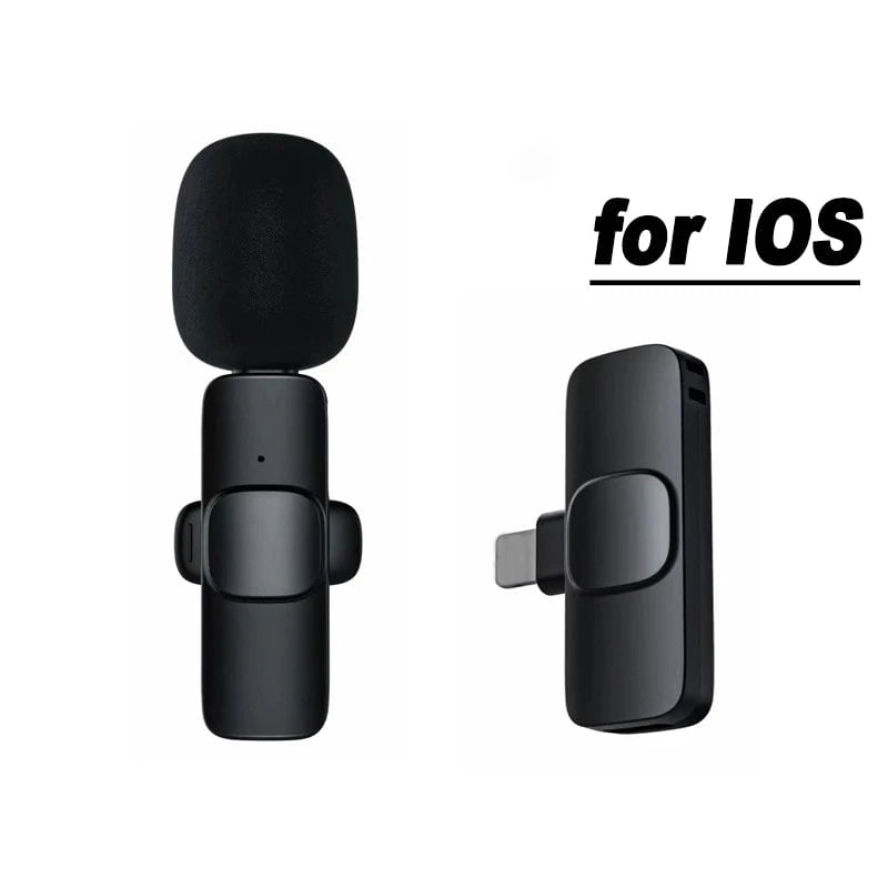 Storazone Single for IOS Portable Wireless Lavalier Microphone Mini Audio Video Recording Mic Live Broadcast Gaming Phone Mic for iPhone Android