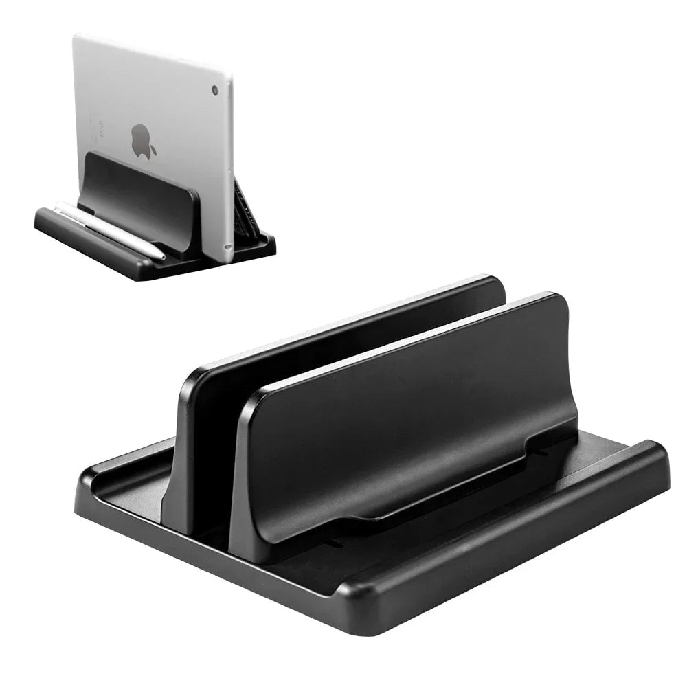 Storazone Single-Slot Plastic Vaydeer Plastic Vertical Laptop Stand Holder Adjustable Desktop Notebook Dock Space-Saving 3 In 1 computer stand