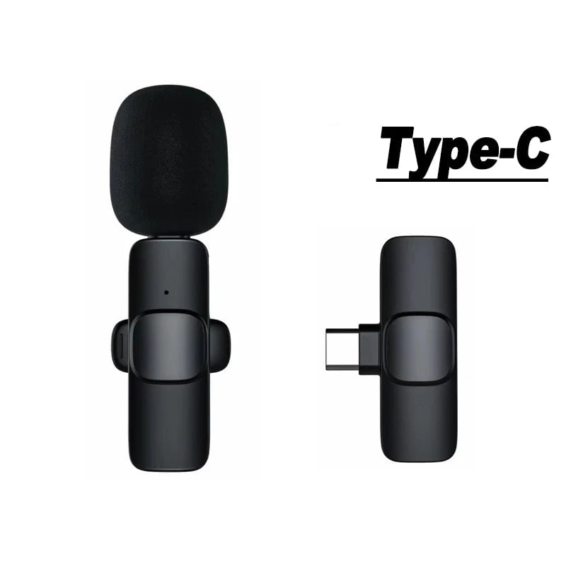 Storazone Single Type-C Portable Wireless Lavalier Microphone Mini Audio Video Recording Mic Live Broadcast Gaming Phone Mic for iPhone Android